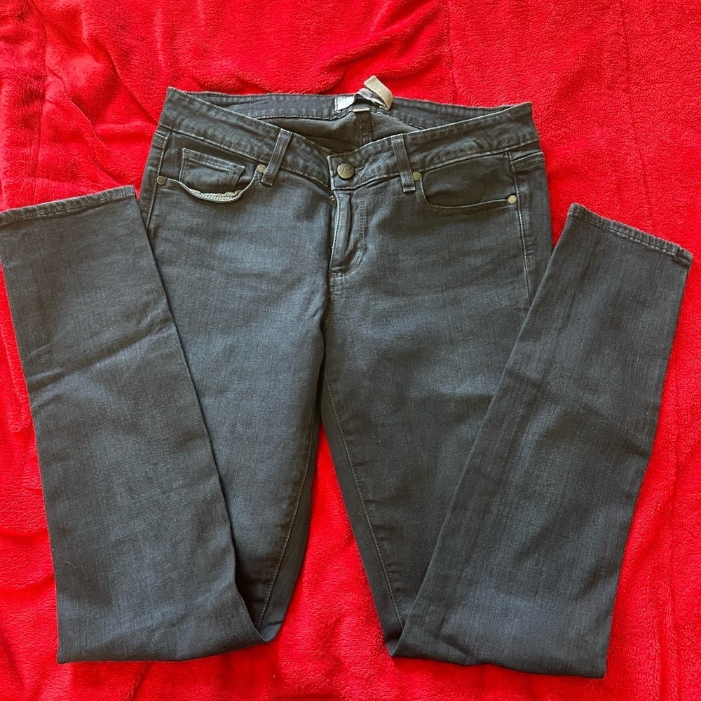 PAIGE Women's Black Jeggings - Picture 4 of 8
